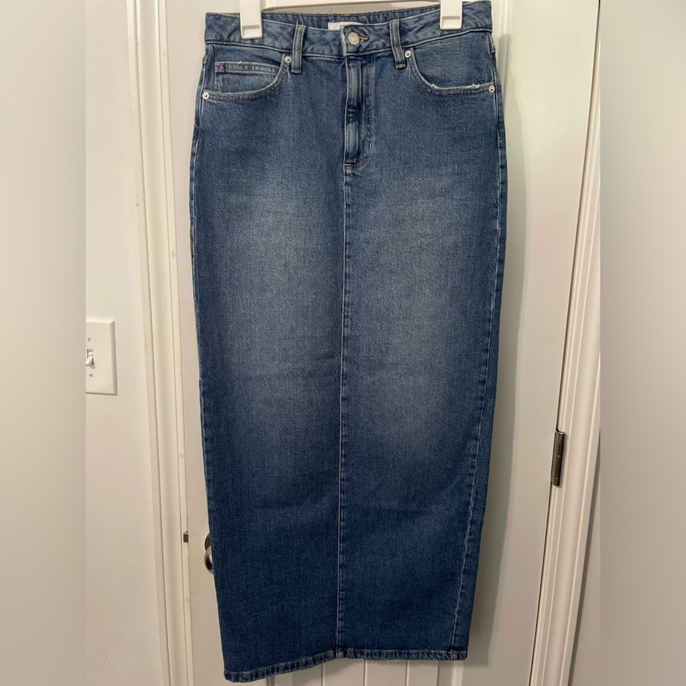 Denim Maxi Skirt